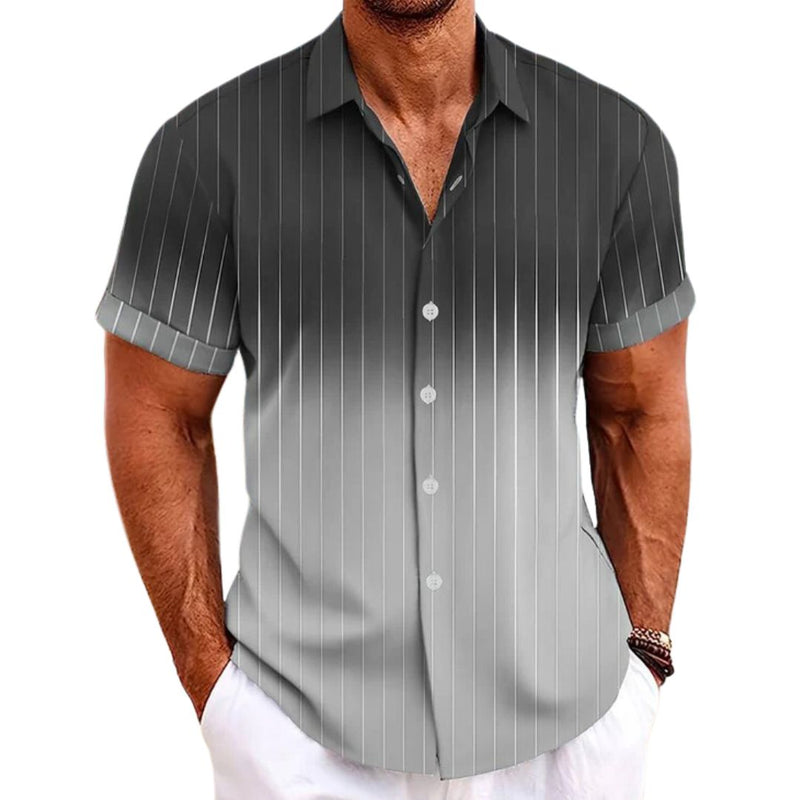 Alexander Gradient Short-Sleeve Shirt-Grey-XS-State of Style