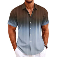 Alexander Gradient Short-Sleeve Shirt-Light Steel Blue-XS-State of Style