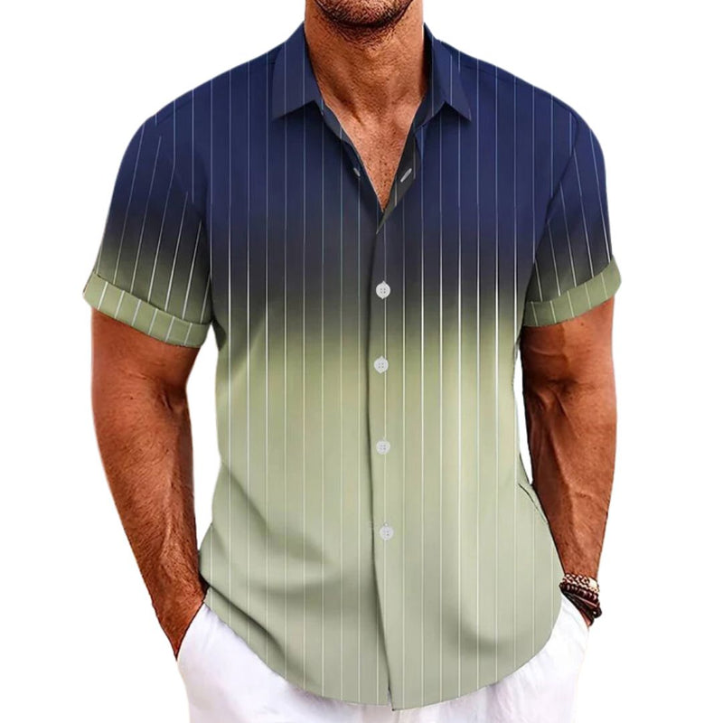 Alexander Gradient Short-Sleeve Shirt-Matcha-XS-State of Style