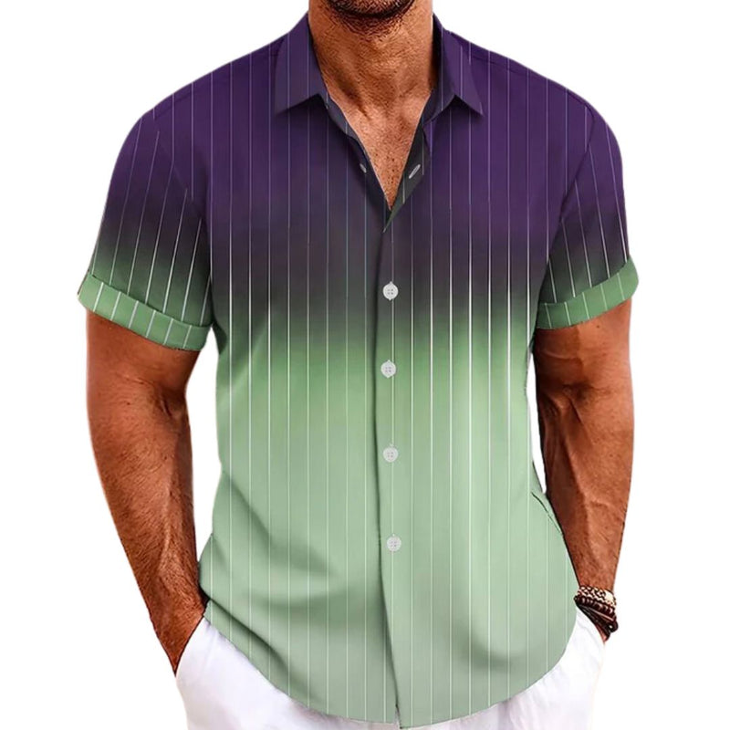 Alexander Gradient Short-Sleeve Shirt-Yellow/Green-XS-State of Style