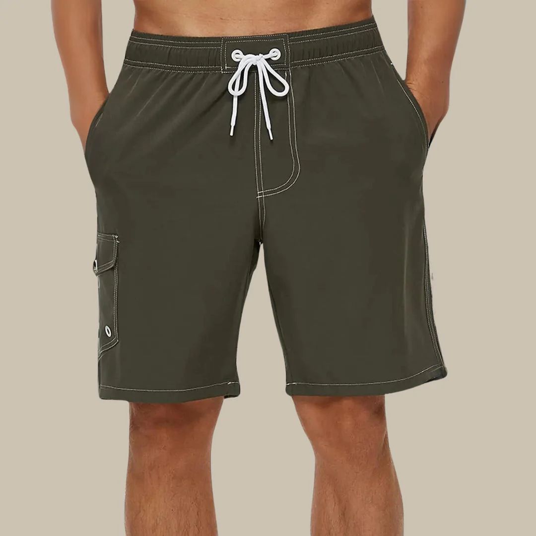 Alexander Swim Shorts | Quick-Drying & Comfortable-Army Green-S-State of Style