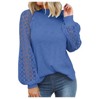 AlexasShirt I Loose sweater for women-Blue-S-State of Style