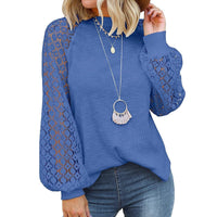 AlexasShirt I Loose sweater for women-Blue-S-State of Style