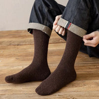 Alexis Traditional Socks – 3-Pack Warm Wool Knee-High Retro Socks-Dark Grey-State of Style