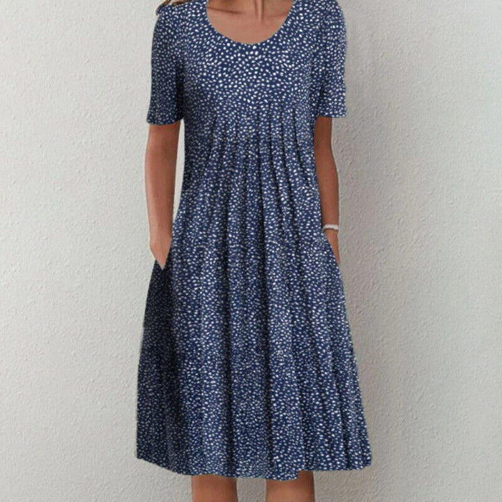 Alicia Dress | Summer Vibes & Stylish-Blue-S-State of Style