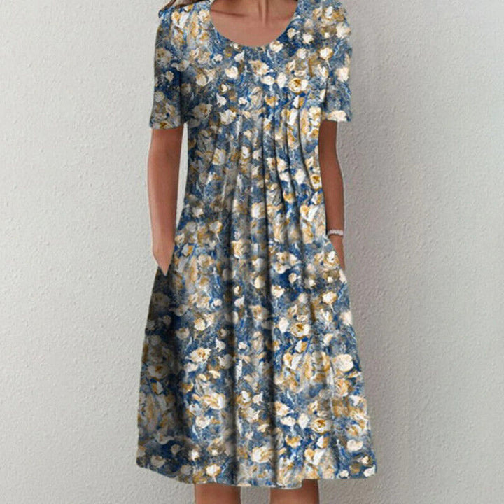 Alicia Dress | Summer Vibes & Stylish-Blue Yellow-S-State of Style