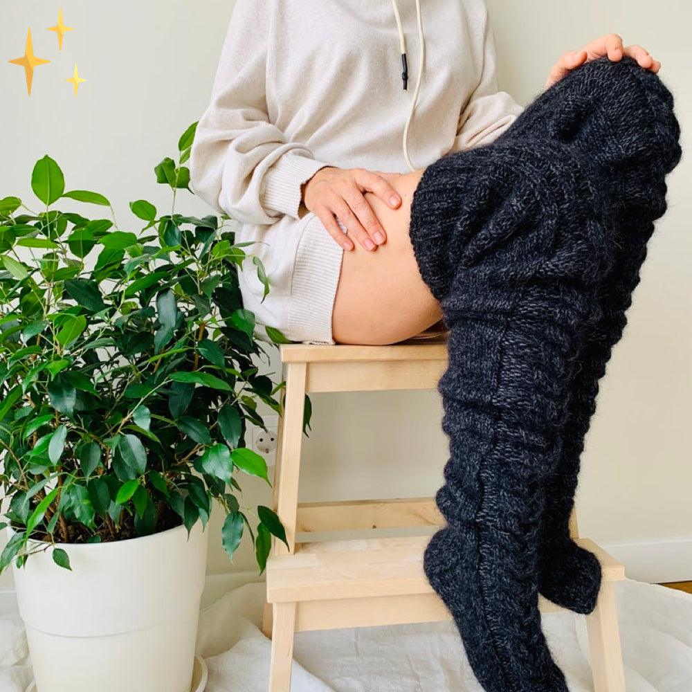 AliciasSocks – Long Socks for Women-Black-State of Style