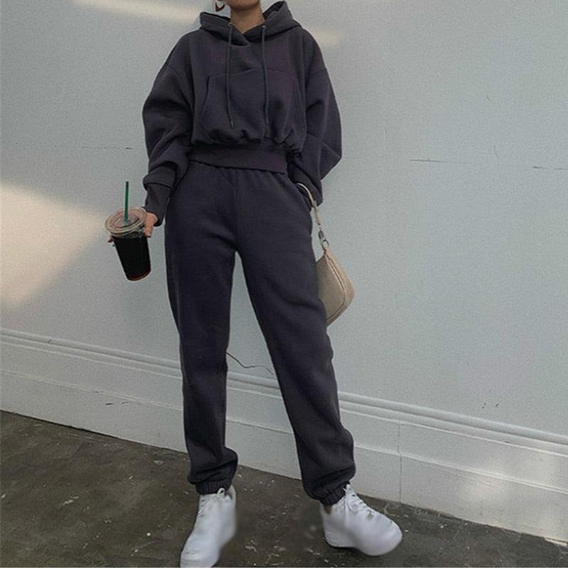 AlinasSuit – 2-Piece Tracksuit for Women-White-S-State of Style
