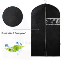 Breathable Garment Cover Set – 5-Pack Clothes Storage Sleeves with Window (1+1 FREE)