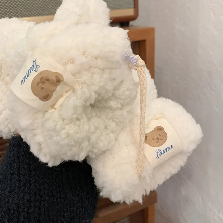 Alise Teddy Mittens | Soft and Wonderfully Warm-Khaki A-State of Style