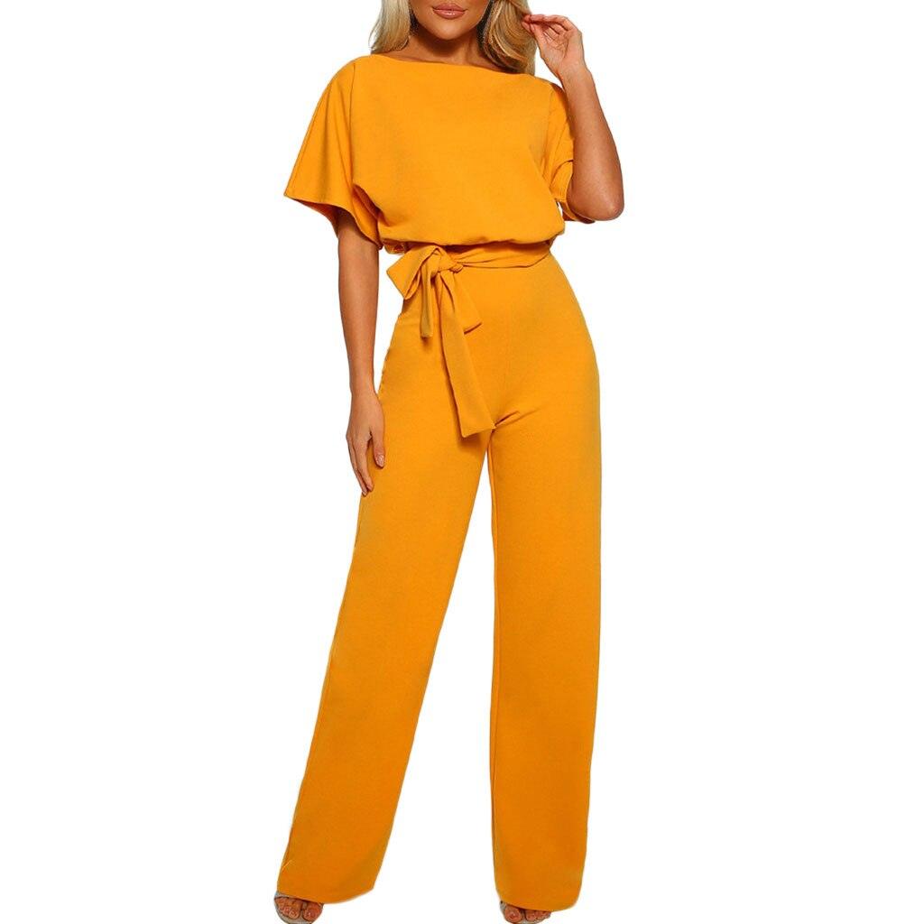 AliSuit – Women's Jumpsuit-Yellow-S-State of Style