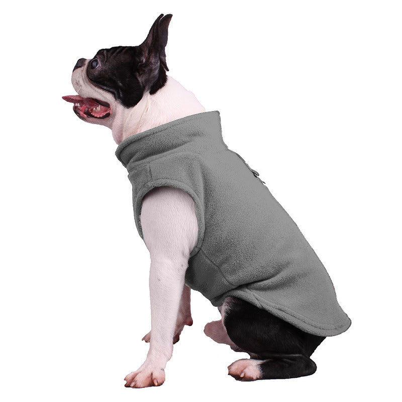 All-Season Dog Jacket - ArcticFleece-Grey-S-State of Style