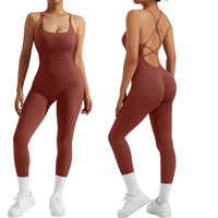 All-Season Women's Fitness Jumpsuit - Nova-Red-S-State of Style