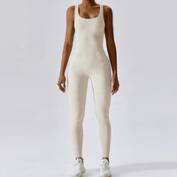 All-Season Women’s Fitness Jumpsuit – Nova-White-L-State of Style