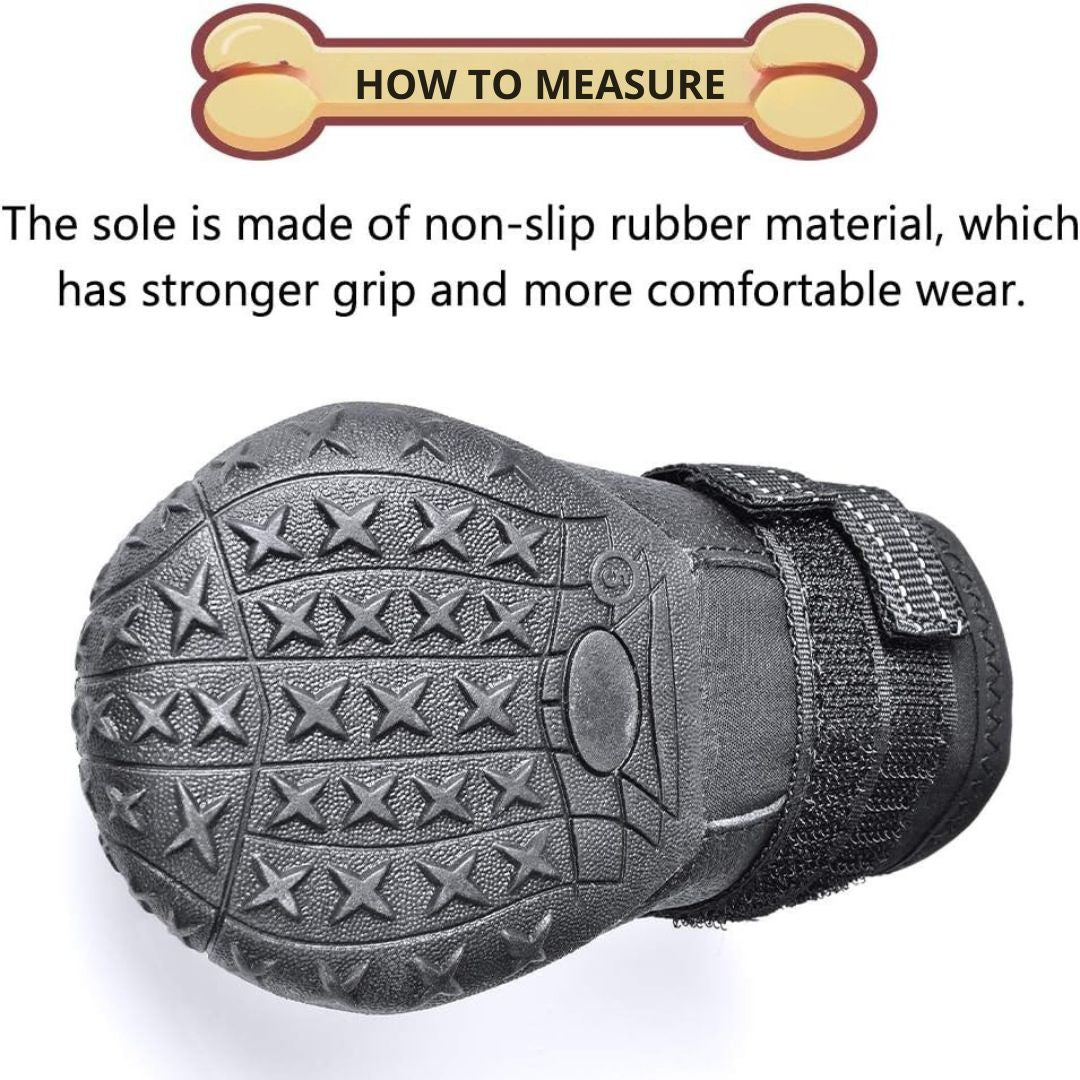 All-Weather Dog Boots for Safe Adventures-Black-1-State of Style