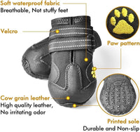All-Weather Dog Boots for Safe Adventures-Black-1-State of Style