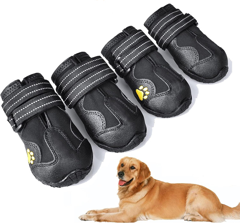 All-Weather Dog Boots for Safe Adventures-Black-1-State of Style