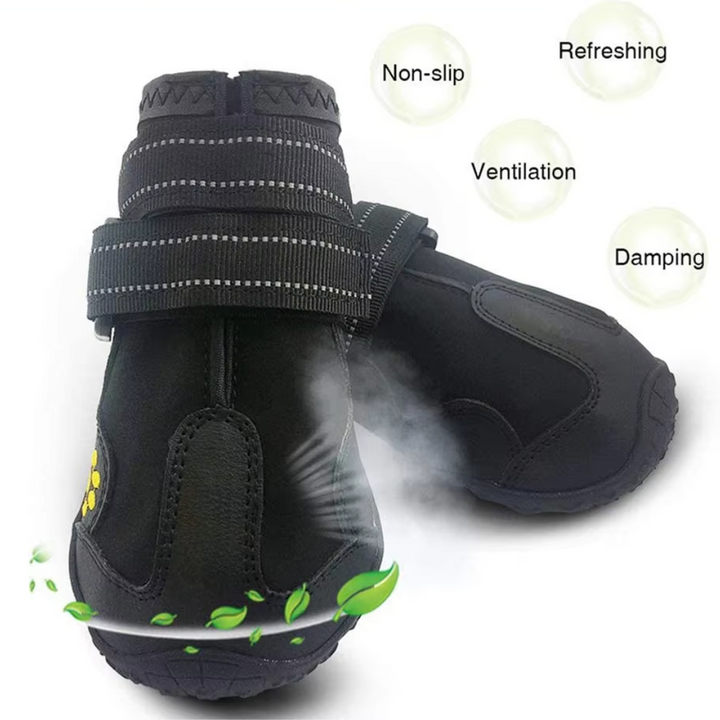 All-Weather Dog Boots for Safe Adventures-Black-1-State of Style
