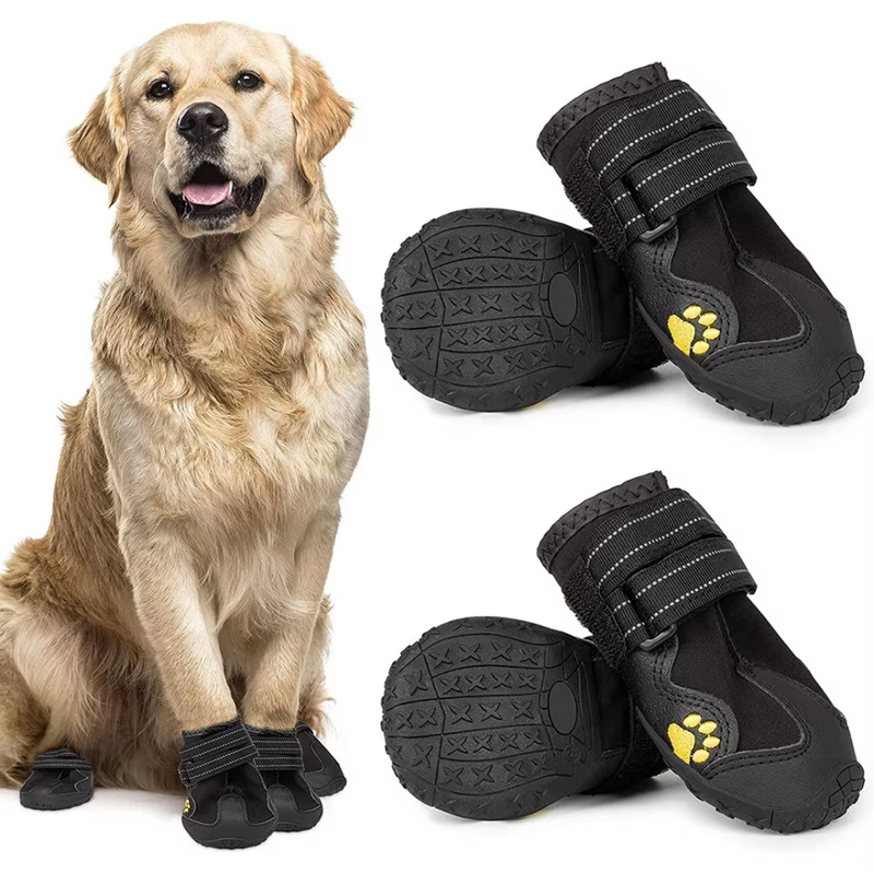 All-Weather Dog Boots for Safe Adventures-Black-1-State of Style