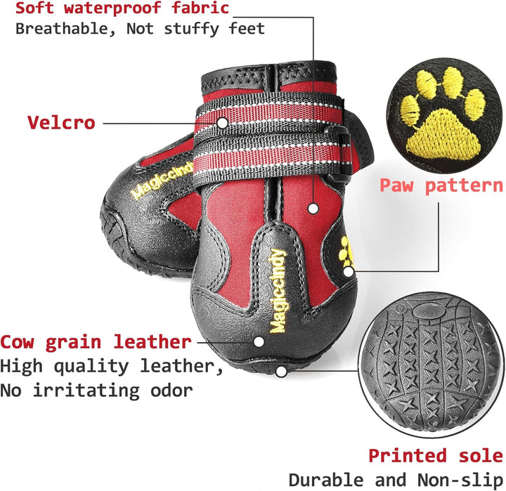 All-Weather Dog Boots for Safe Adventures-Black-1-State of Style