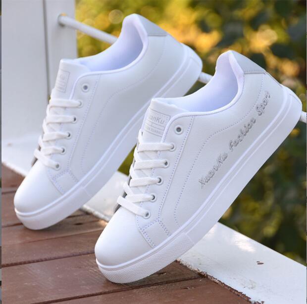 AllieSneaks – Women's Sneakers-White and Grey-6.0-State of Style
