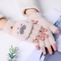 Ally Flip Mink Mittens | Cute and Comfortable-Beige-State of Style