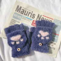 Ally Flip Mink Mittens | Cute and Comfortable-Dark Grey-State of Style