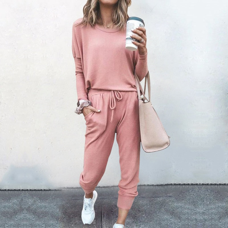 Ally Leisure Suit | Effortless Comfort & Everyday Style-Pink-S-State of Style