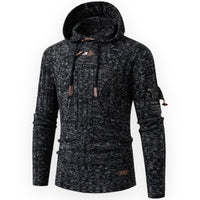 AlpineTrail Men's Stylish Warm Fleece Hoodie-Dark Grey-S-State of Style