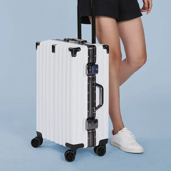 Aluminium frame hard-shell case – Reykjavik-White-S (40 L)-State of Style