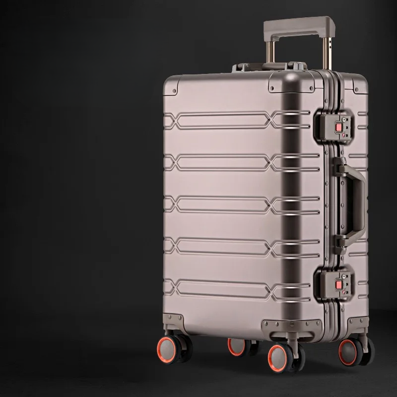 Aluminium-Magnesium briefcase – Luxembourg-Brown-S (44 L)-State of Style