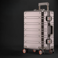 Aluminium-Magnesium briefcase – Luxembourg-Brown-S (44 L)-State of Style