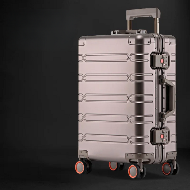 Aluminium-Magnesium briefcase – Luxembourg-Brown-S (44 L)-State of Style