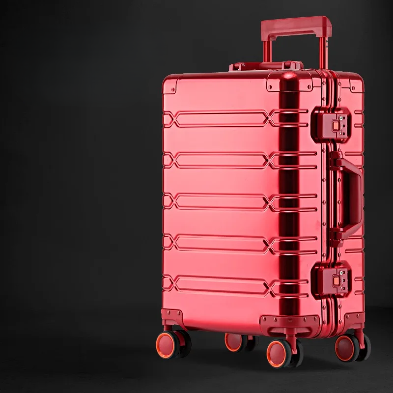 Aluminium-Magnesium briefcase – Luxembourg-Red-S (44 L)-State of Style