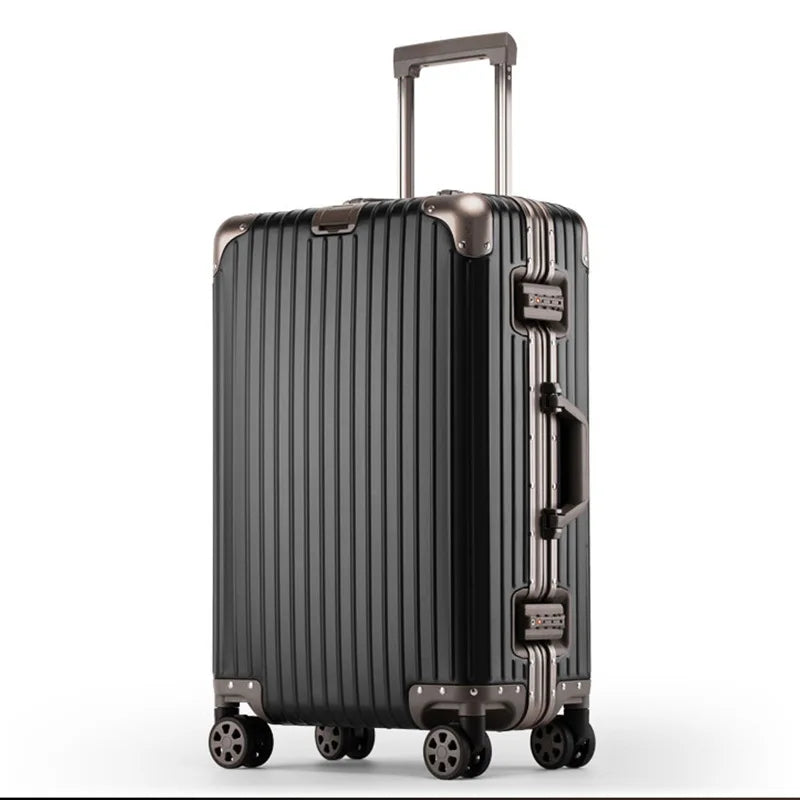 Aluminium-Magnesium hard shell case – Tirana-Black Gold-S (52 L)-State of Style