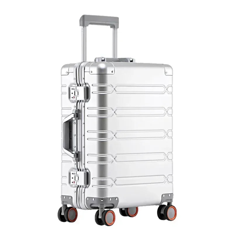 Aluminium-Magnesium suitcase – Oslo-Green-S (42 L)-State of Style