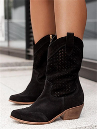 Alyssa Stylish Low-Cut Boots | Comfortable & Chic Footwear-Black-5-State of Style