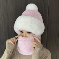 Amanda Winterset | Warm and Cosy Winter Accessory Set-Pink-State of Style