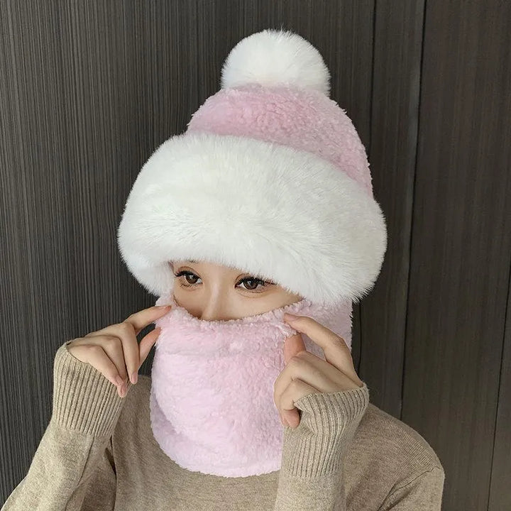 Amanda Winterset | Warm and Cosy Winter Accessory Set-Pink-State of Style
