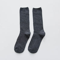 Amarah Traditional Socks – Classic Cotton Crew Socks with Vintage Style-Dark Grey-State of Style