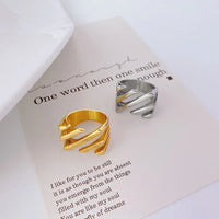Amaris Layered Twisted Ring-Gold-5-State of Style