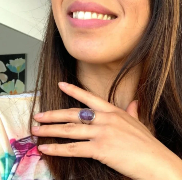 Amethyst Spiritual Ring | Women's Jewellery-State of Style