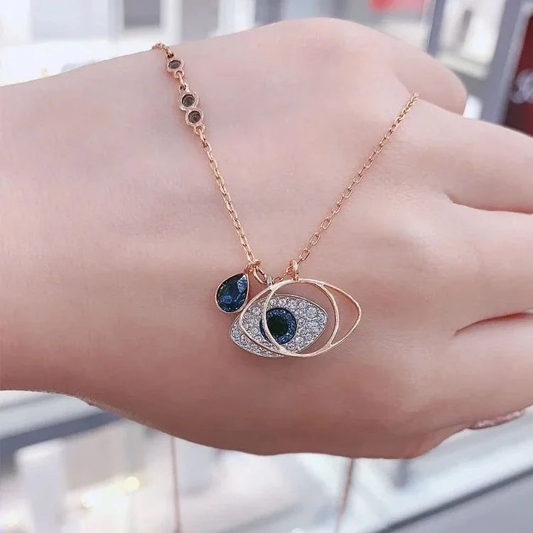 Amira Evil Eye Necklace and Bracelet Set-Necklace-State of Style