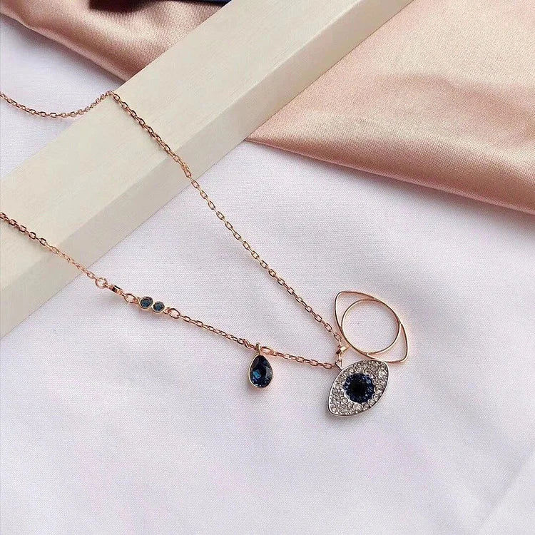Amira Evil Eye Necklace and Bracelet Set-Necklace-State of Style