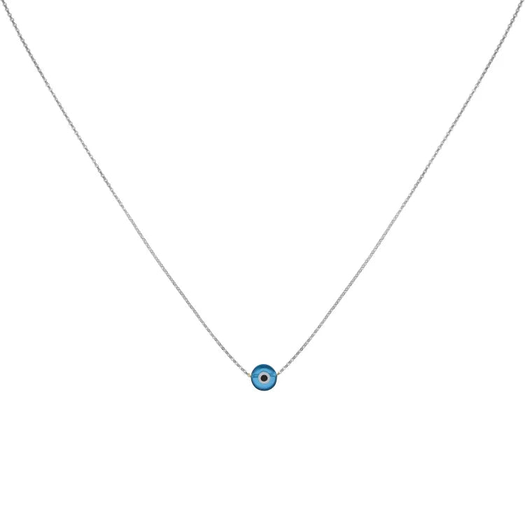Amira Glossy Nazar Necklace-Blue-Gold-State of Style