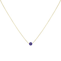 Amira Glossy Nazar Necklace-Dark Blue-Gold-State of Style