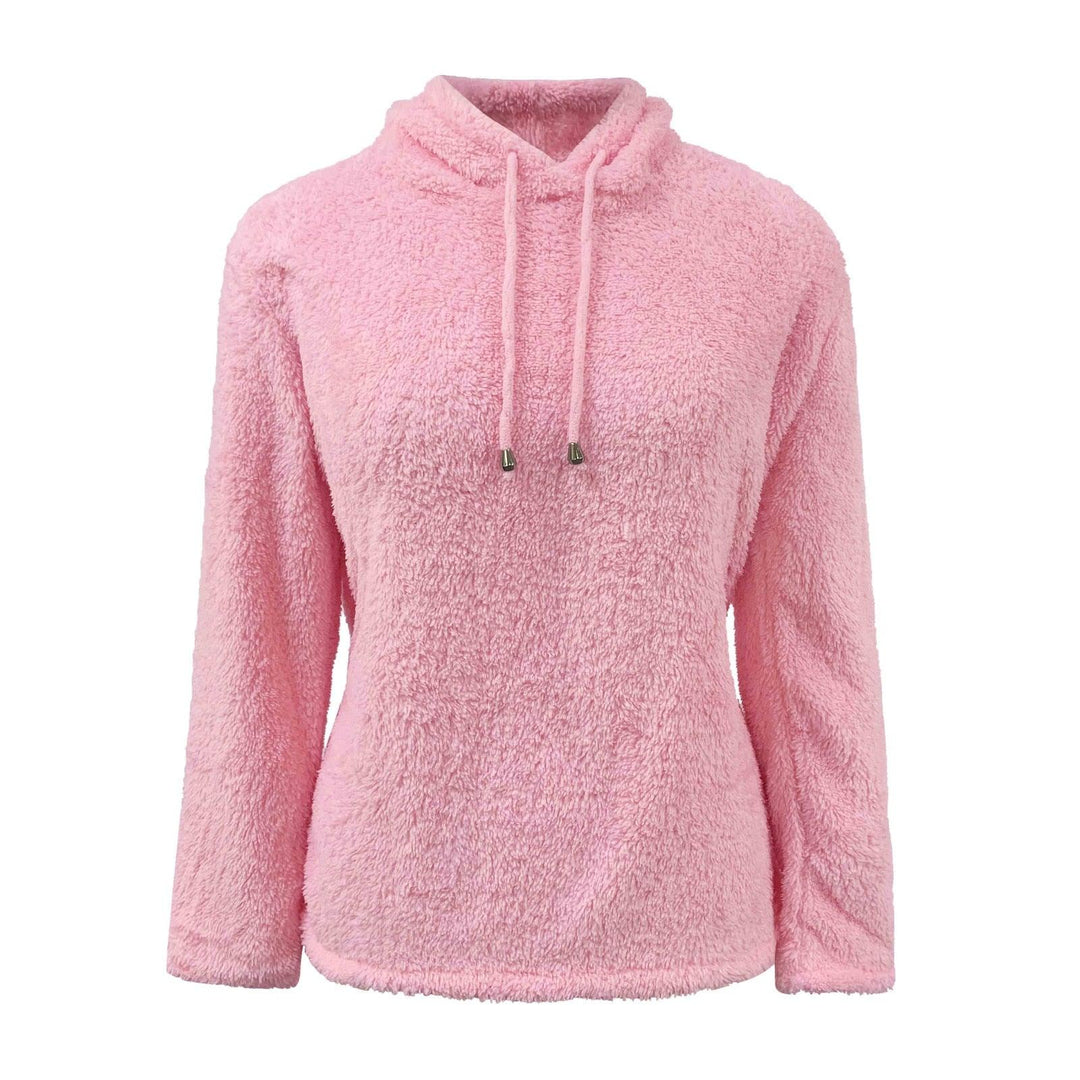 Anastasia Sweater | Women's Teddy Hoodie-Black-S-State of Style