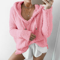 Anastasia Sweater | Women's Teddy Hoodie-Pink-S-State of Style