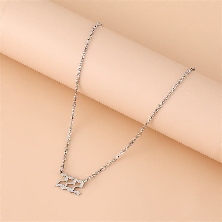 Angel Numbers Stainless Steel Necklace - Celestia-111-Silver-State of Style
