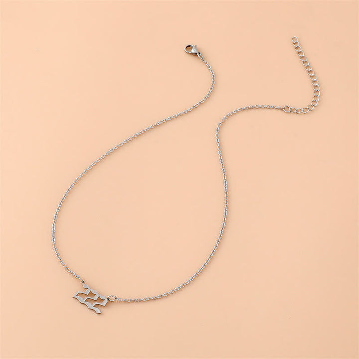 Angel Numbers Stainless Steel Necklace - Celestia-111-Silver-State of Style